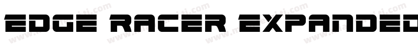 Edge Racer Expanded Super Italic字体转换